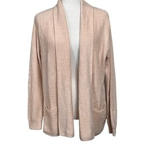 Barefoot Dreams Cozy Chic Lite Knit Cardigan  Small‎ Pockets Style BDWC L1732